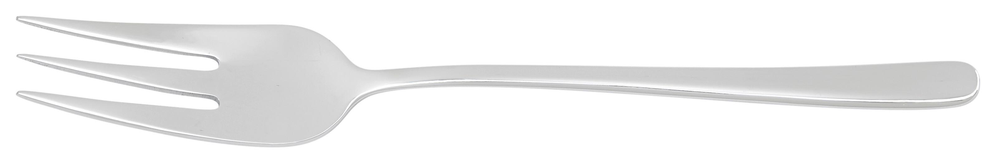 Kuchengabel Elegance aus Edelstahl - Edelstahlfarben, Modern, Metall (15cm) - Premium Living