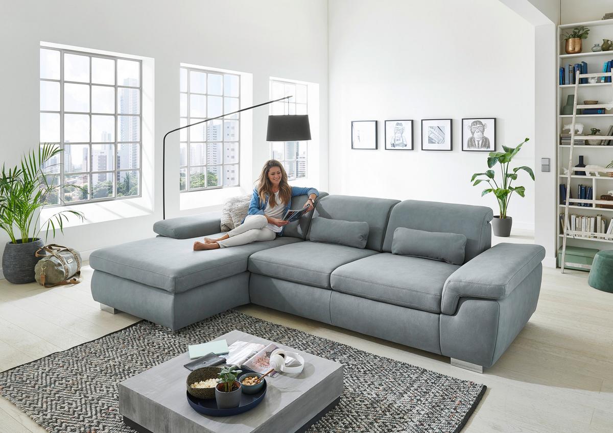 Sedežna Garnitura Antaris Mini -Top- Z Relax Funkcijo - siva/bež, Moderno, kovina/tekstil (320/260cm) - Top ponudba