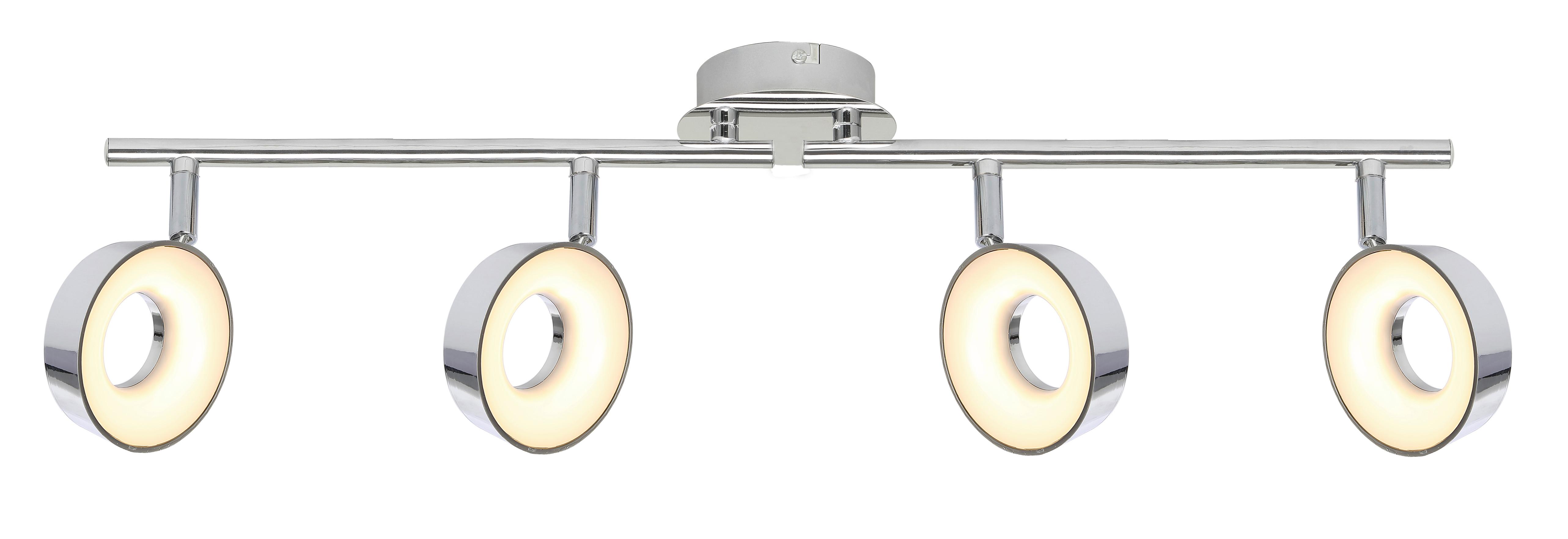 Led Stropna Svjetiljka Isla - boje kroma, Design, metal/plastika (71/10/19cm)