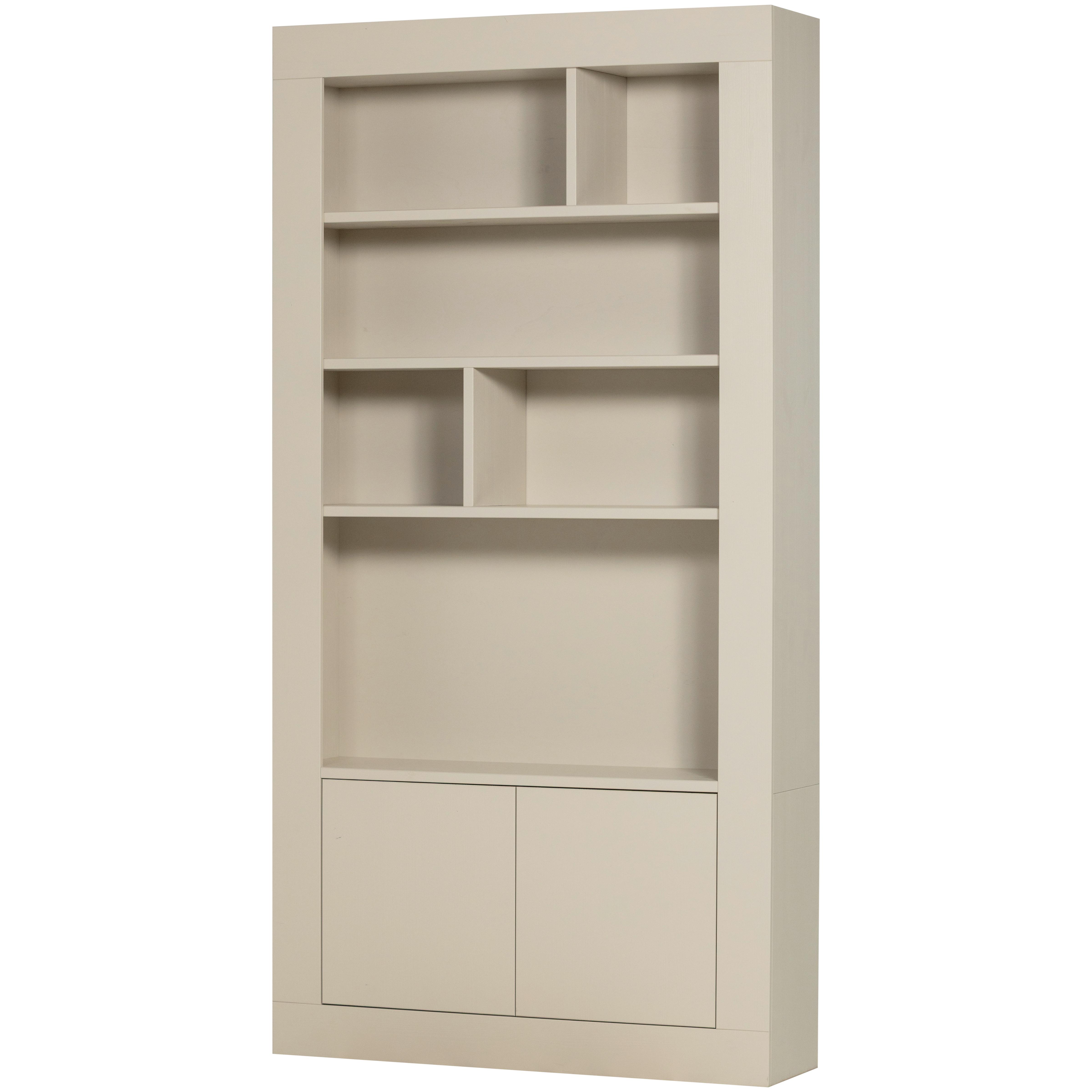 Regal Wallcover Grau - Grau, Design, Holz (117/229/31cm) - Livetastic