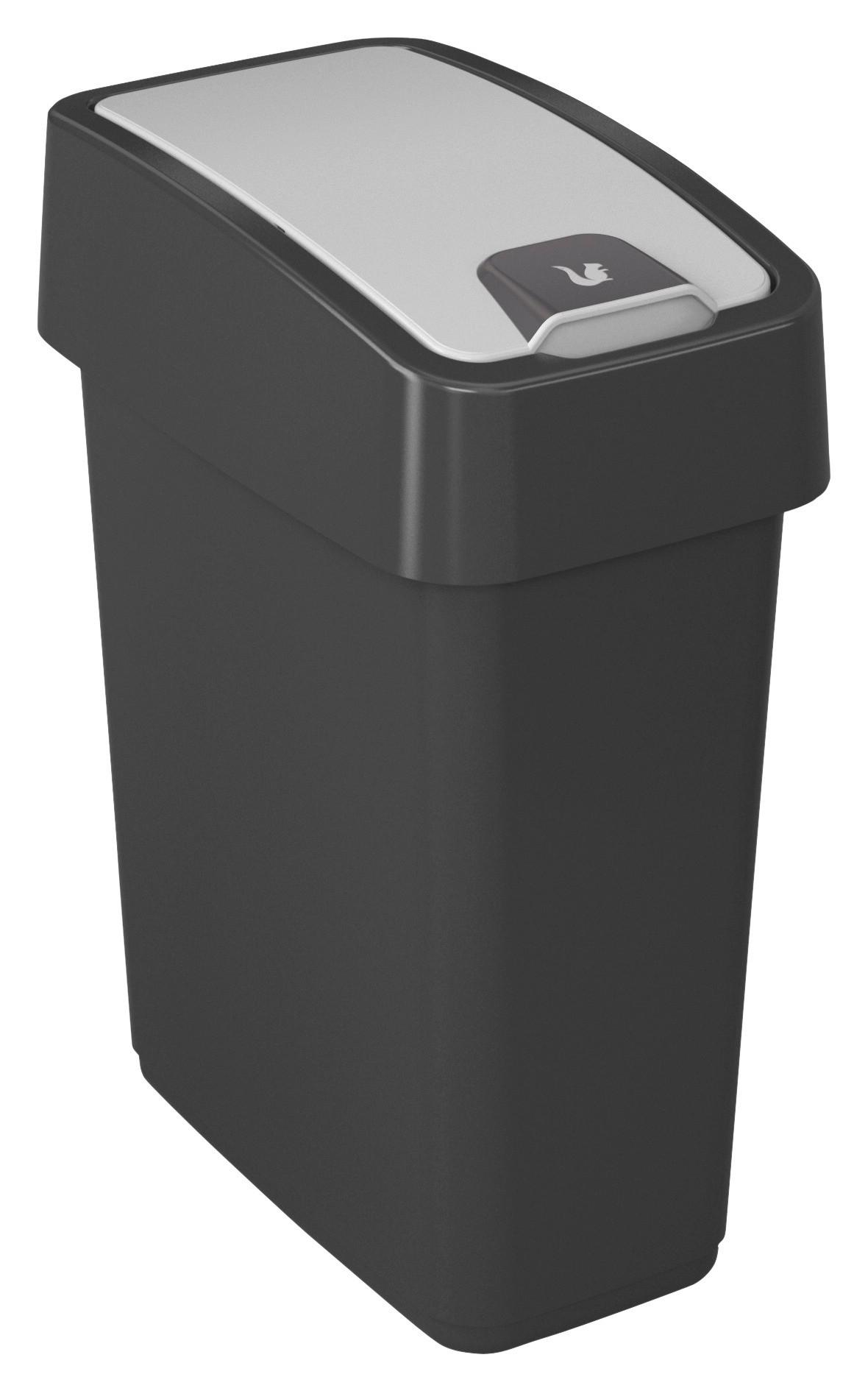 Abfalleimer Arne Aus Kunststoff Ca. 10l - Grau, Kunststoff (29,5/18/36,5cm) - Modern Living
