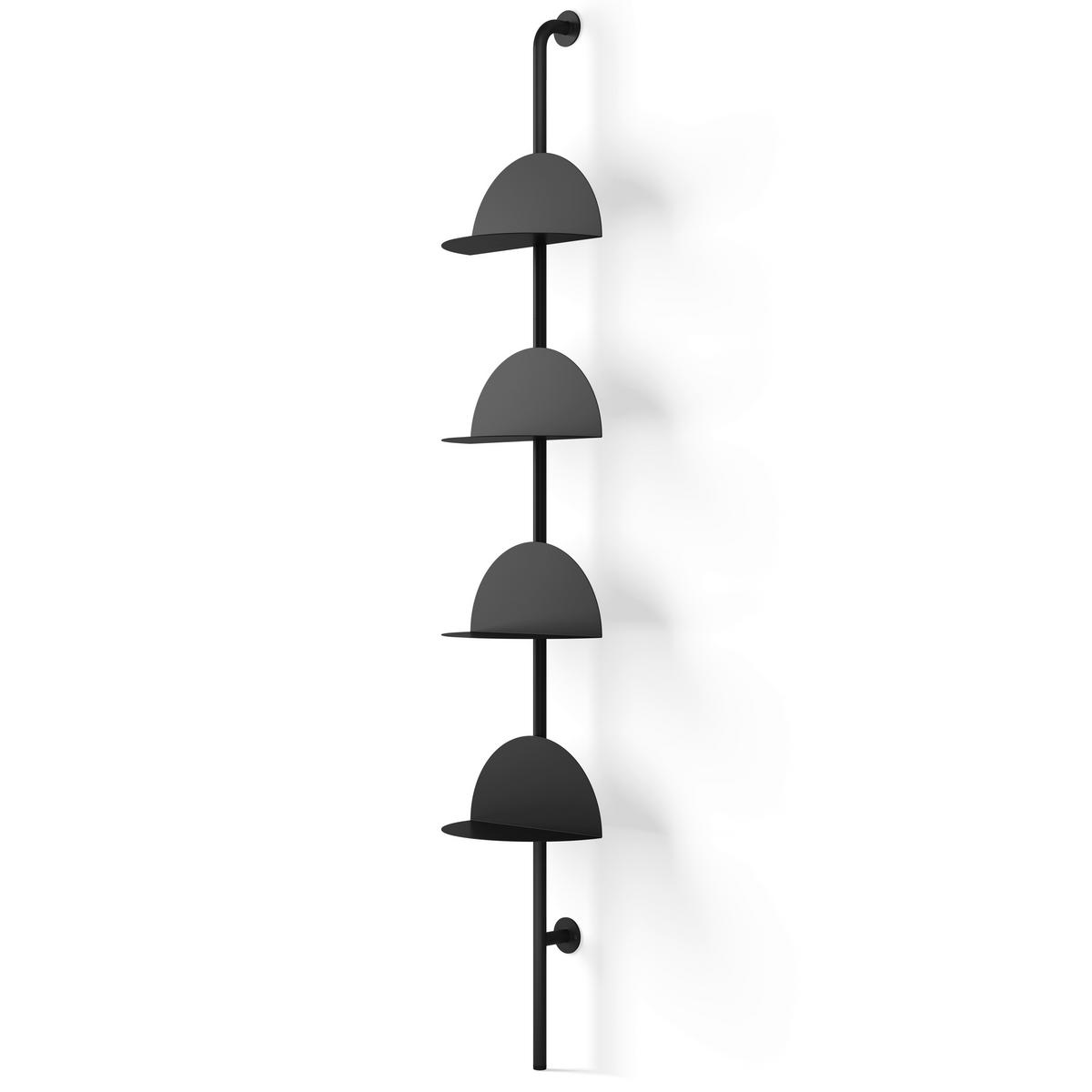 Wandboard Schwarz - Schwarz, Basics, Metall (35/27/204cm) - Umbra