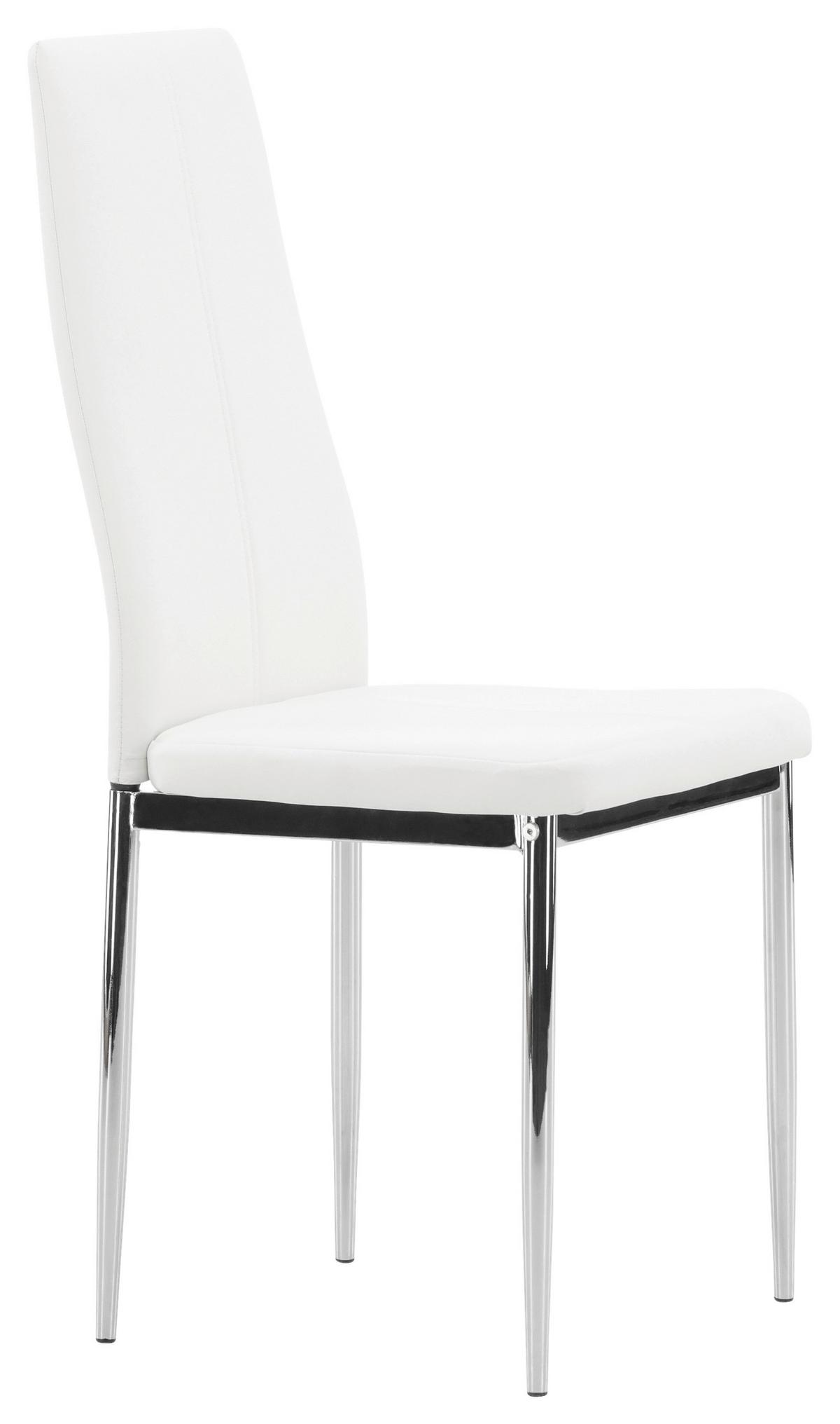 STUHL-SET PASTILL - Silberfarben/Weiß, Design, Kunststoff/Textil (42/99/45cm) - Livetastic