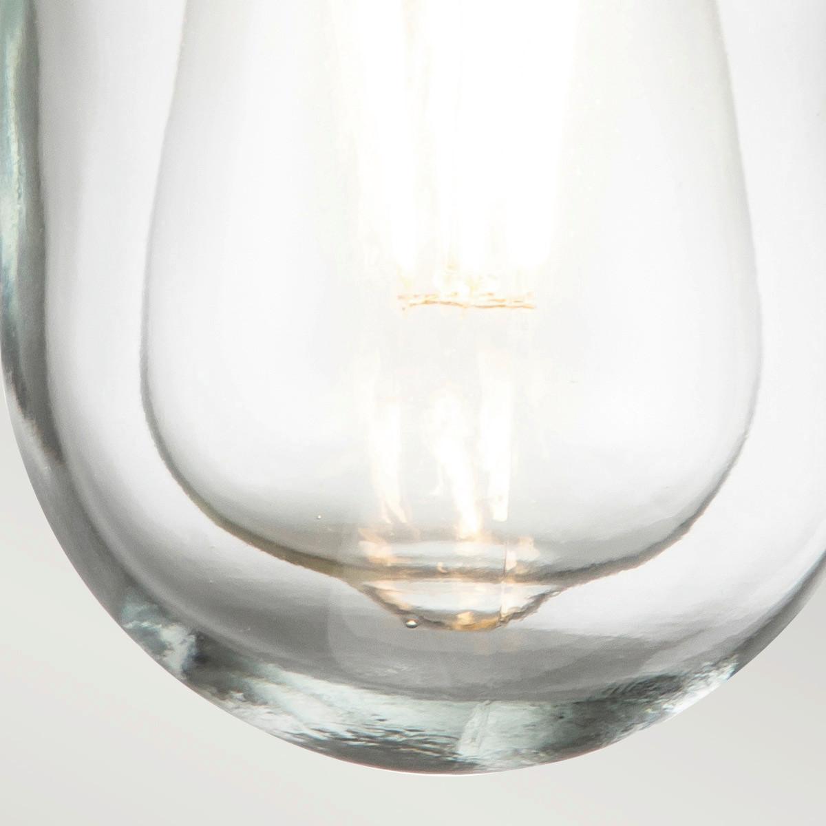 Kültéri Falilámpa Porto - szürke, Design, üveg/fém (11,5/18,8cm) - Elstead Lighting