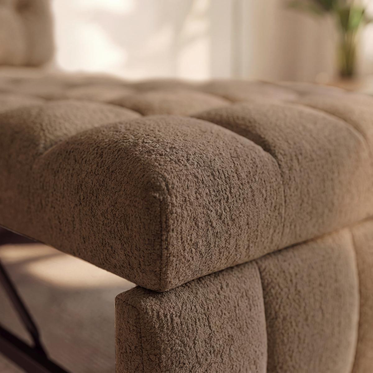 Schlafsessel Liara Webstoff Mokka - Schwarz/Mokka, MODERN, Holz/Textil (88/87/110cm) - Bessagi Home