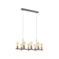 Hängeleuchte 97449* Adri 1 - Goldfarben/Grau, Lifestyle, Metall (78.5/30.5/110cm) - Eglo