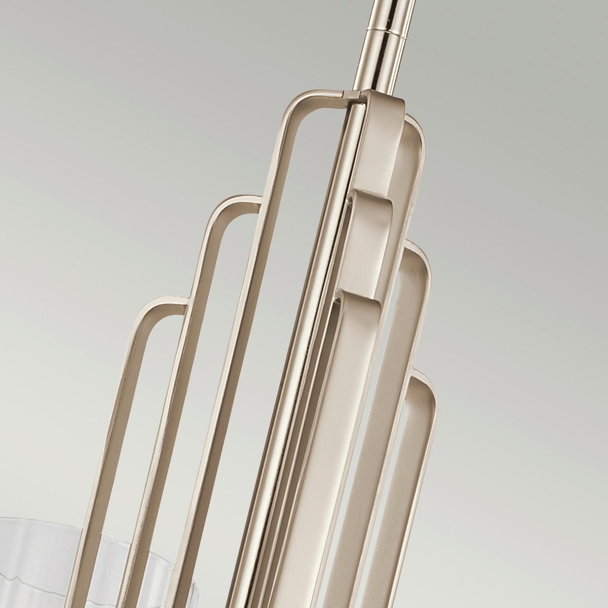 Luster Kimrose 3 - boje nikla, Konvencionalno, staklo/metal (45.9/47.9cm) - Elstead Lighting