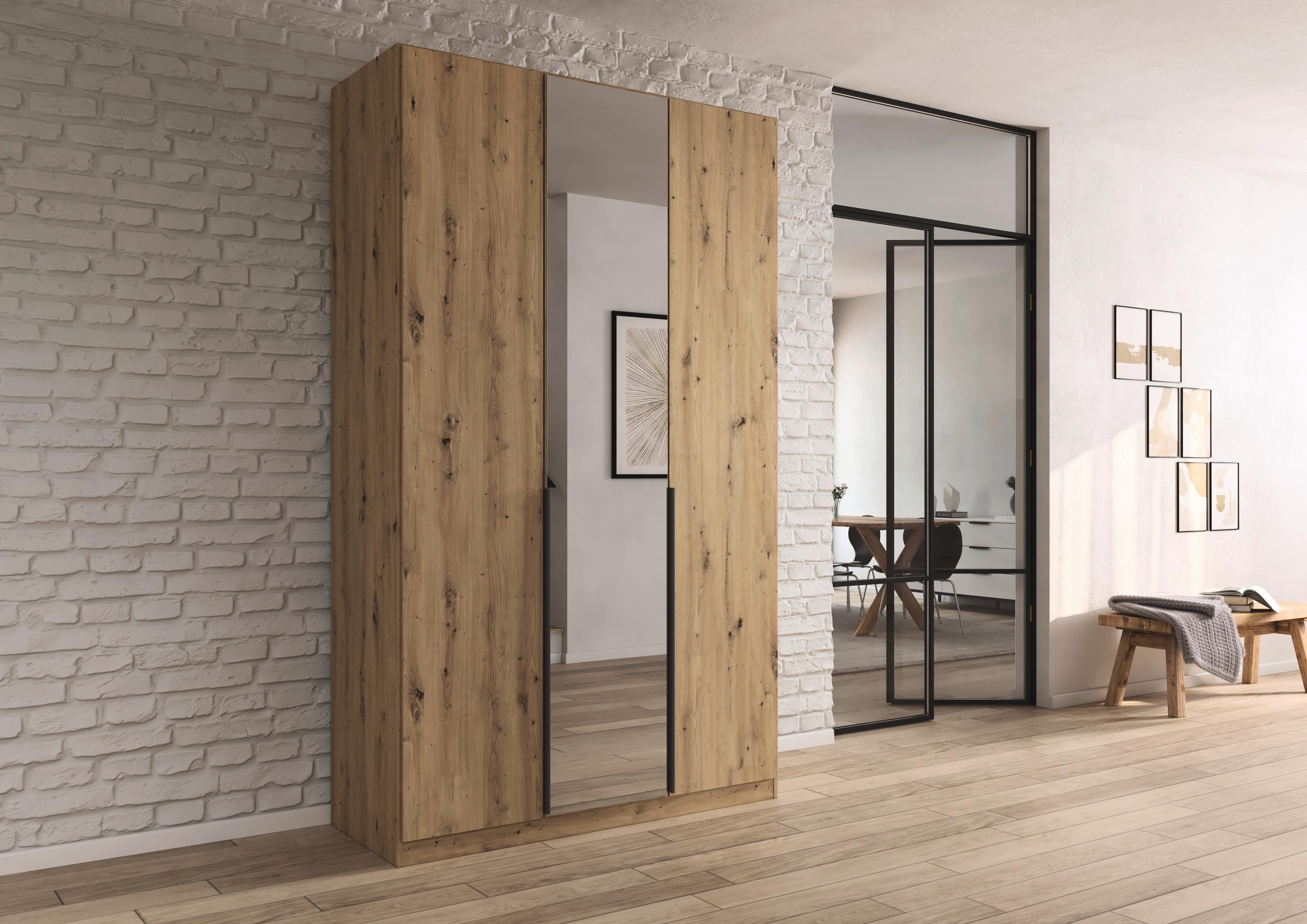 Ormar S Klasičnim Vratima Alabama - siva/srebrne boje, Moderno, drvni materijal/metal (136/229/54cm) - Modern Living