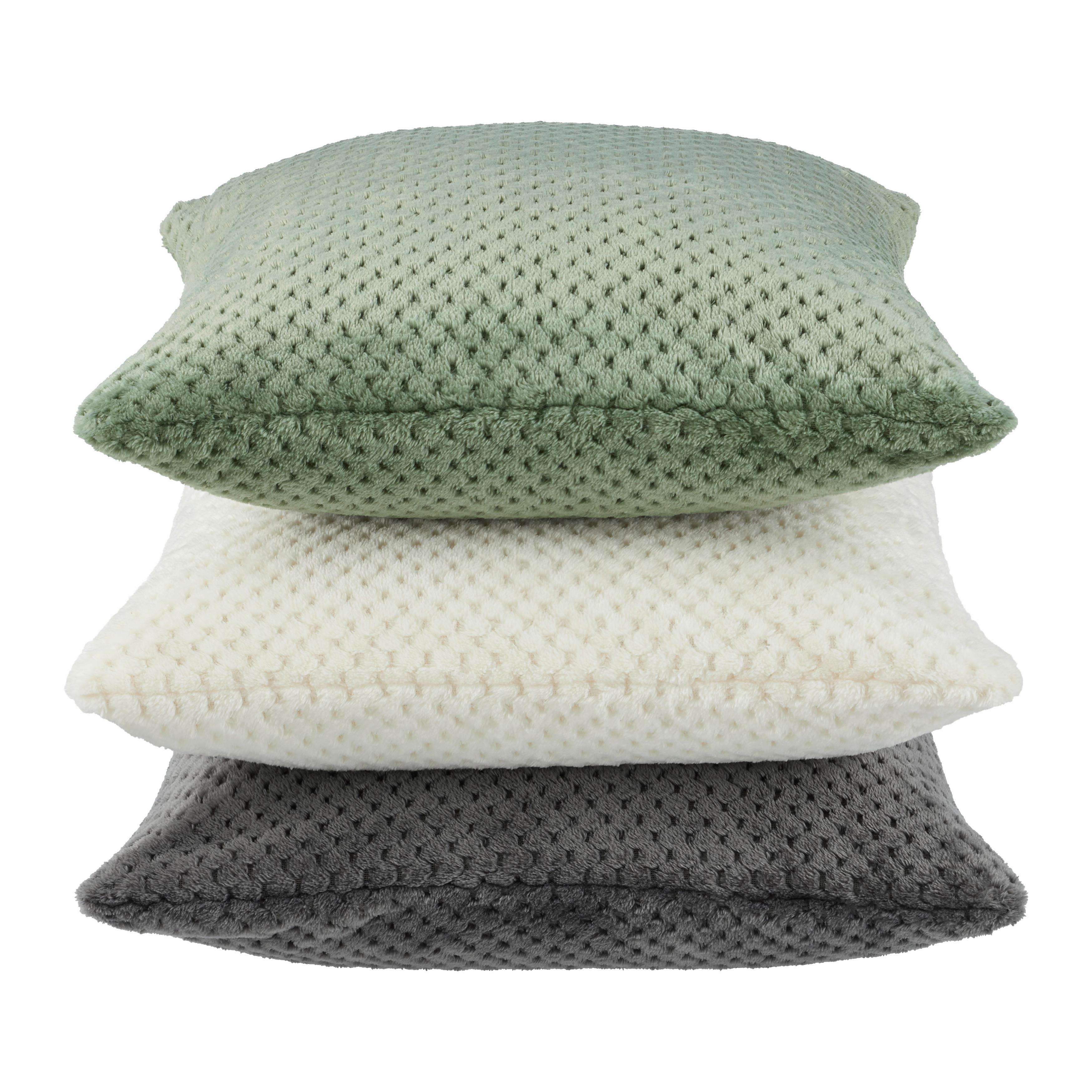 Kissenhülle Lars Grau ca. 40x40cm - Grau, Konventionell, Textil (40/40cm) - Based