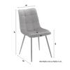 STOL SURI - svart, Modern, metall/trä (46/87/59cm) - Bessagi Home