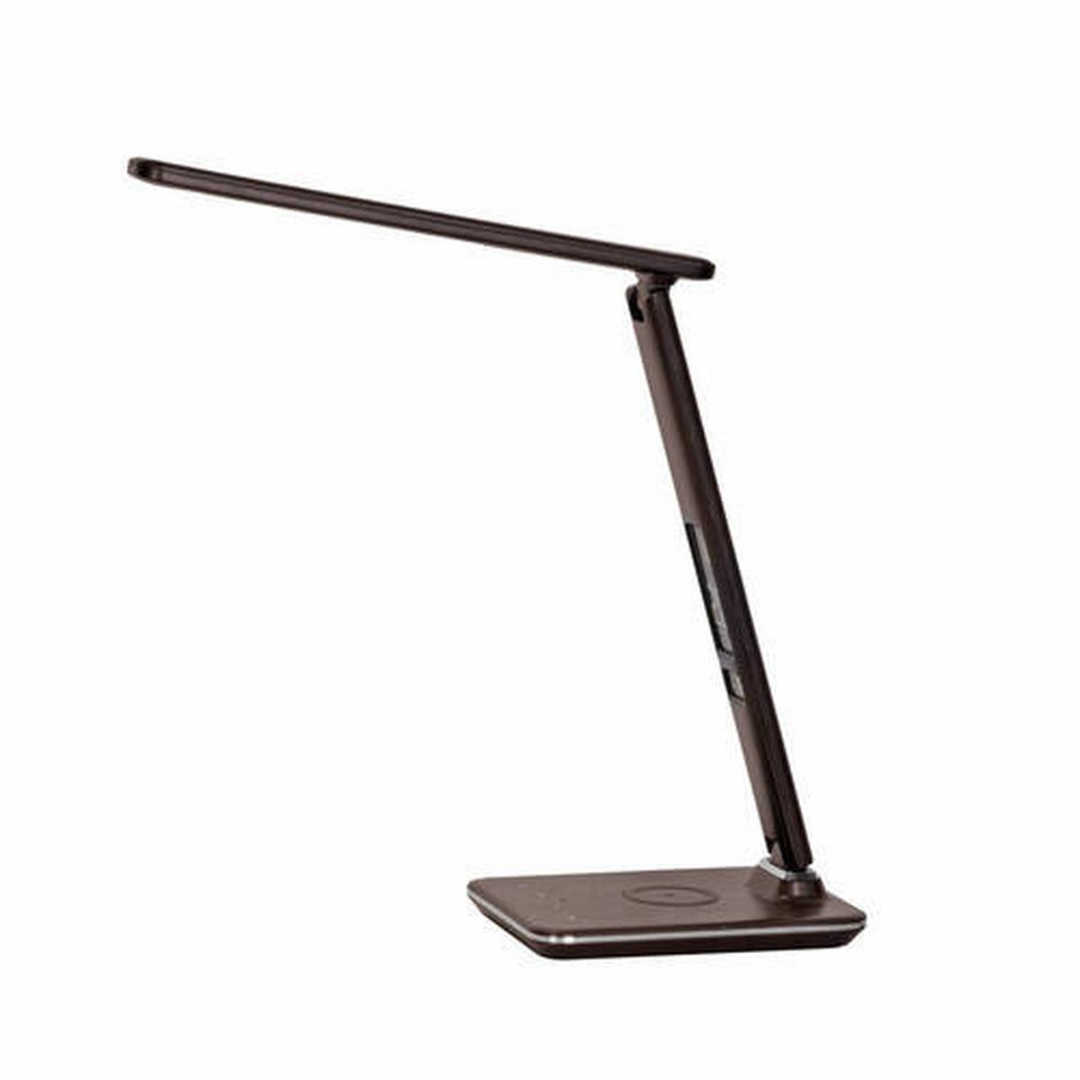 LED-Tischleuchte Adriano in Braun max. 6 Watt - Braun, Basics, Kunststoff/Metall (31/14/60cm) - Paul Neuhaus