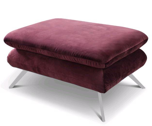 HOKER PURE 963 - chromowy/liliowy, Design, metal/tkanina (90/45/60cm) - Pure Home Lifestyle