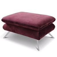 HOKER PURE 963 - liliowy/kolor chromowy, Design, metal/tkanina (90/45/60cm) - Pure Home Lifestyle