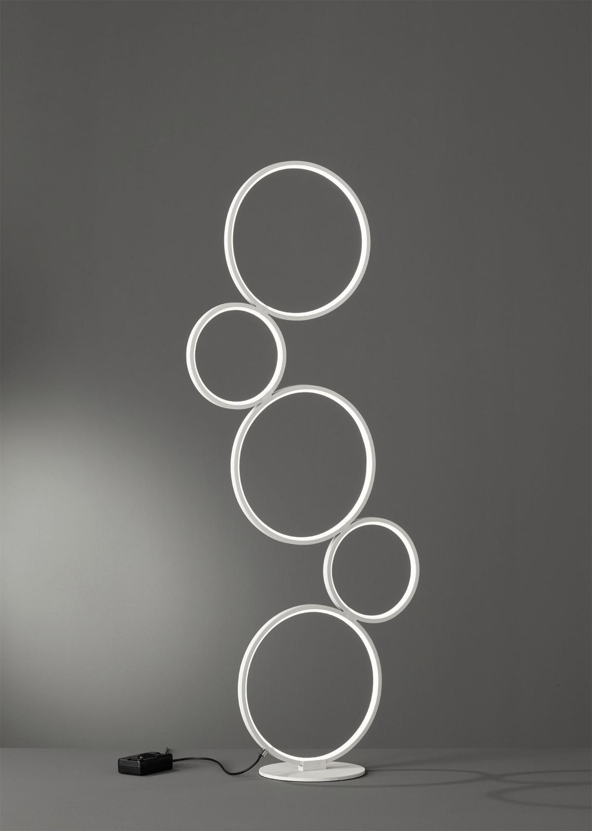 LED-Stehleuchte Rondo in Weiß max. 36 Watt - Weiß, Design, Metall (47/20/115cm) - Trio Leuchten