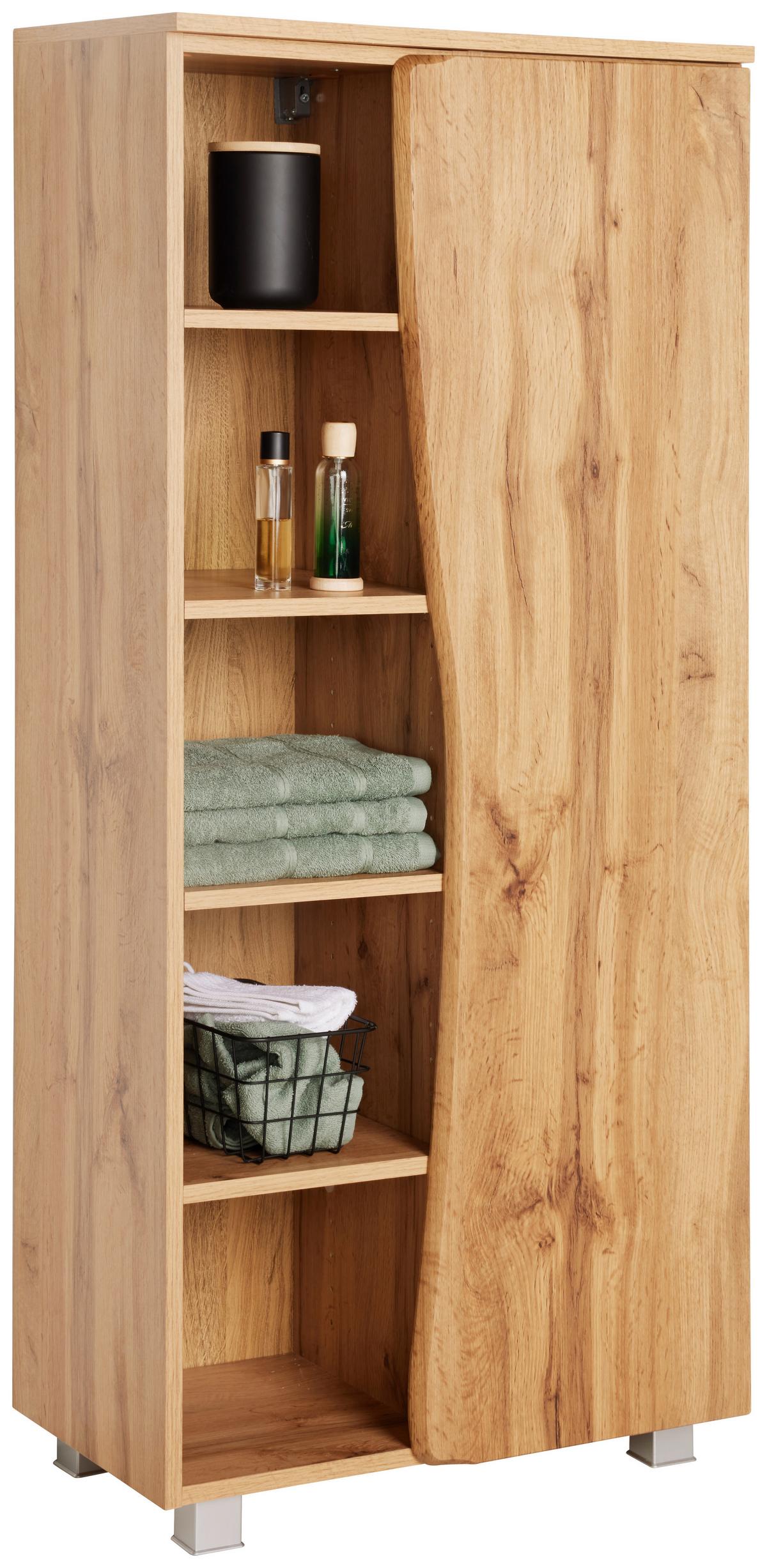 Midischrank in Eichefarben - Eiche Wotan, LIFESTYLE, Holzwerkstoff (60/130/35cm) - Premium Living
