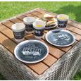Trinkbecher BBQ in verschiedenen Motiven - Schwarz/Weiß, Kunststoff (8/10cm)
