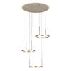 LED-HÄNGLAMPA STONI - champagne, Modern, metall/plast (42/42/150cm) - Mömax