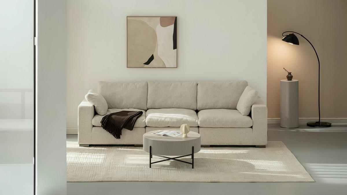 Blanche Stolić - siva/crna, Design, drvni materijal/metal (80/40cm) - Premium Living