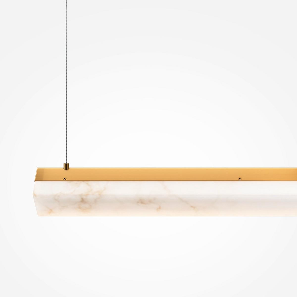 PENDELLEUCHTE PETRA - Messingfarben, Modern, Metall (100/8,5/96,2cm) - MAYTONI