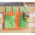 Betttasche Stofftasche - Orange/Grün, Design, Textil Betttasche Stofftasche - Orange/Grün, Design, Textil