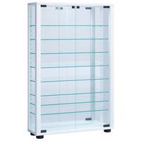 Vitrine Lumo ca. 59x91x18 cm Weiß - Weiß, MODERN, Glas/Holzwerkstoff (59/91,3/18cm) - MID.YOU