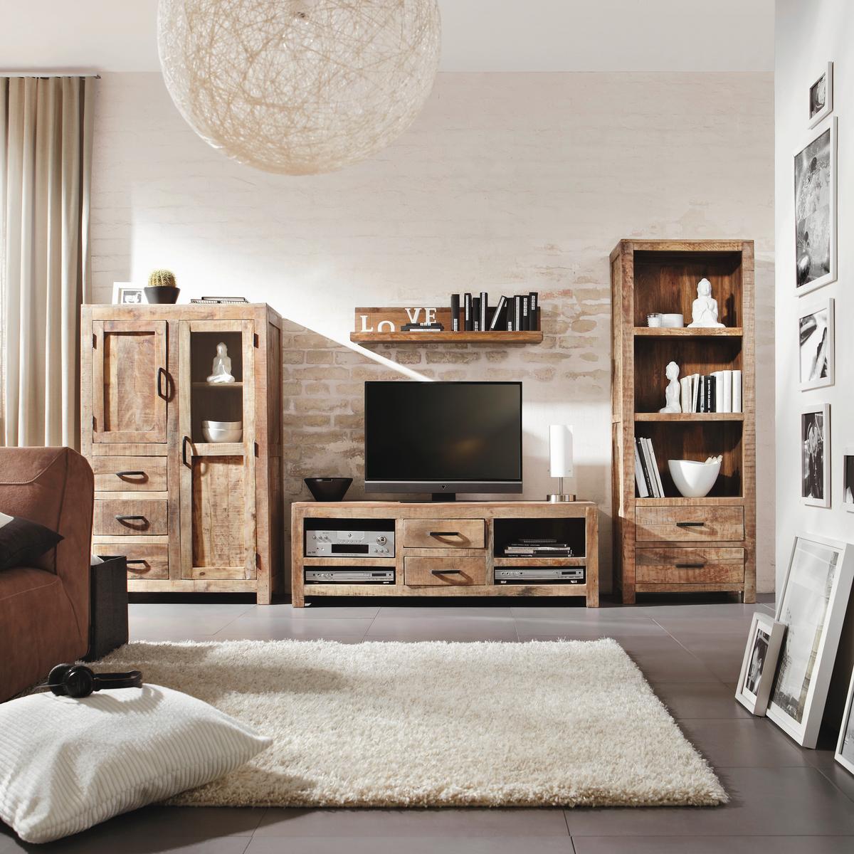 Regal Industry - prirodne boje, Lifestyle, drvo (67/180/42cm) - Zandiara