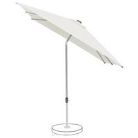 Sonnenschirm Pop up Weiß ca. 250x200cm - Silberfarben/Weiß, Basics, Textil/Metall (250/200cm) - Suncomfort by Glatz