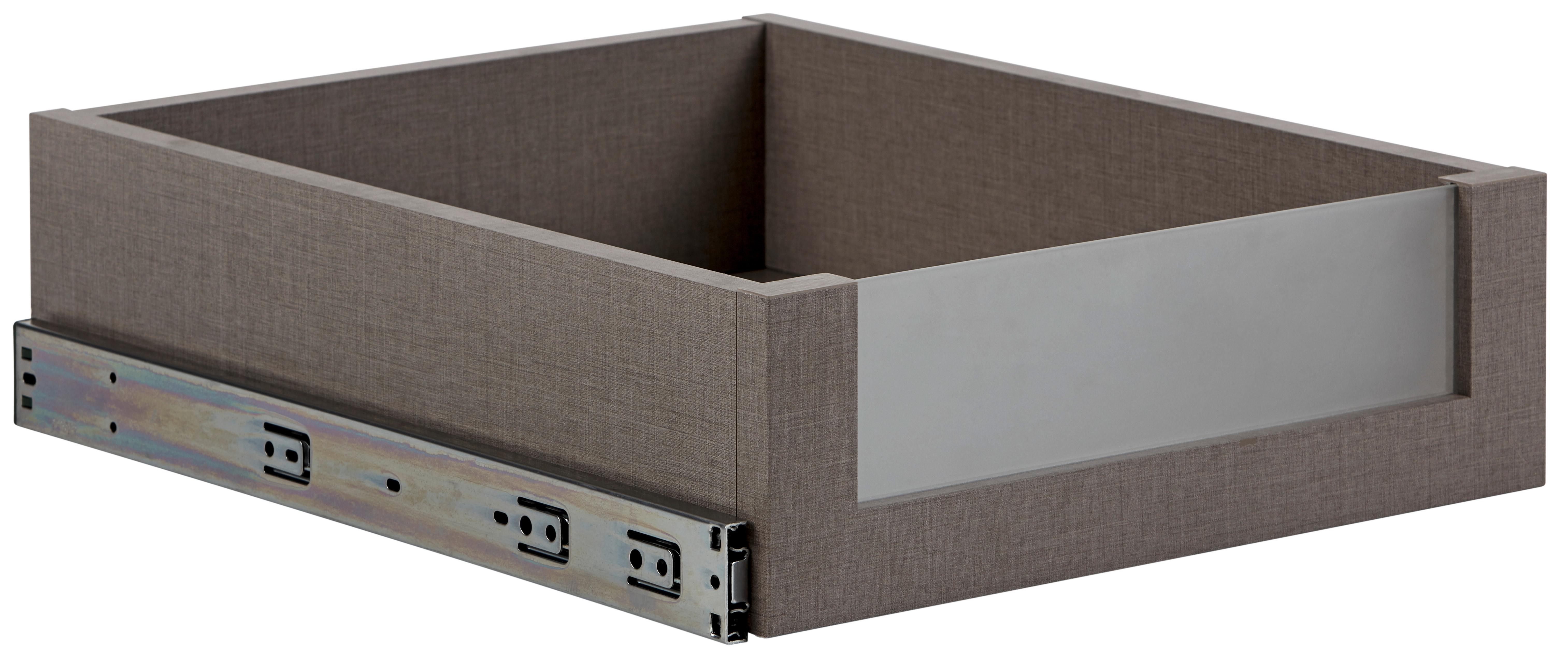 Schublade "UNIT" in Braun - Braun, MODERN, Glas/Holzwerkstoff (37,5/12/45cm) - Based