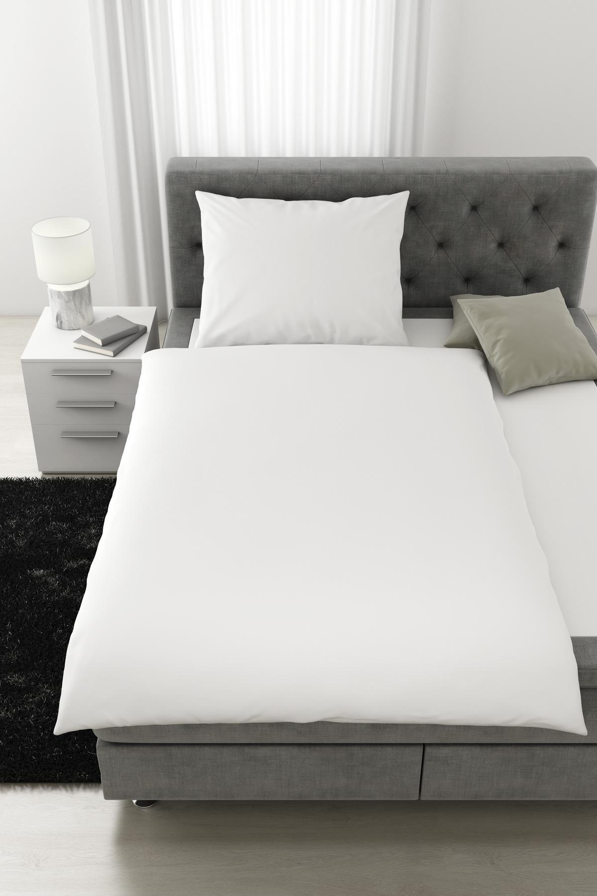 Ágyneműhuzat-garnitúra Alex Uni - fehér, Modern, textil (140/200cm) - Premium Living