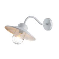 Kültéri Falilámpa Klampenborg-Wht - fehér, Basics, üveg/fém (42/27.5/25.5cm) - Elstead Lighting