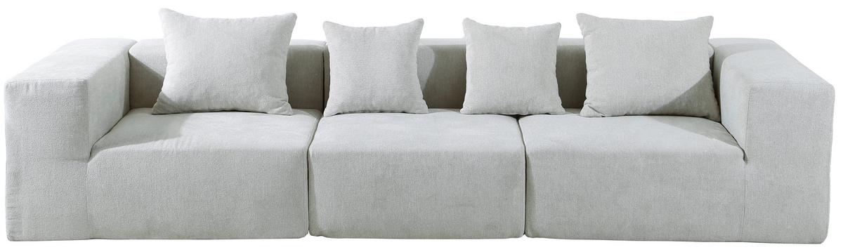 SOFA TRZYOSOBOWA VESPERA - beżowy, Design, tkanina (300/60/100cm) - P & B