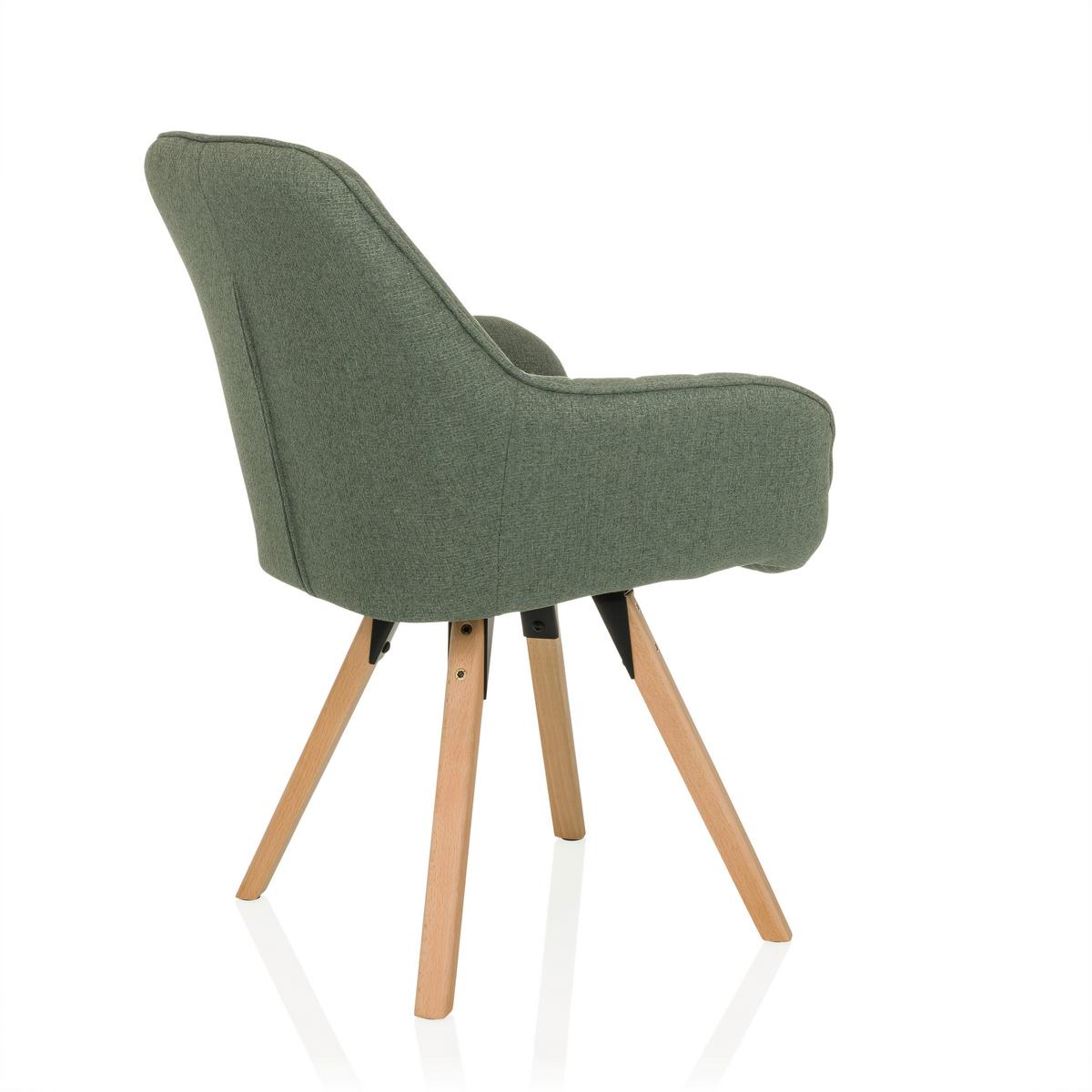 Naslanjač Scandi Soft, Metino Siva - metino siva/barve bukve, Moderno, tekstil/les (56/84/62cm) - MID.YOU