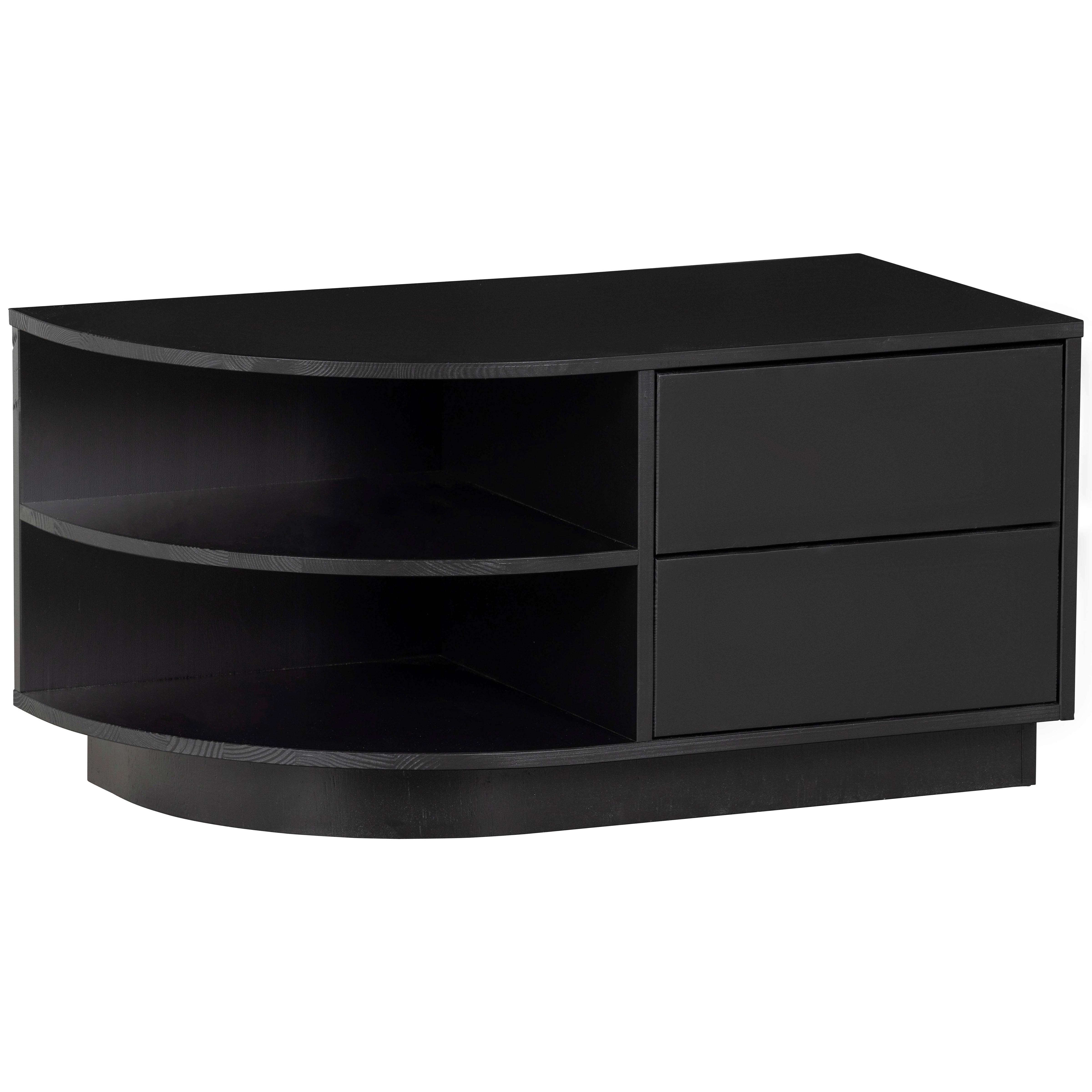 Lowboard Finca Schwarz - Schwarz, Design, Holz (78/40/40cm) - Livetastic