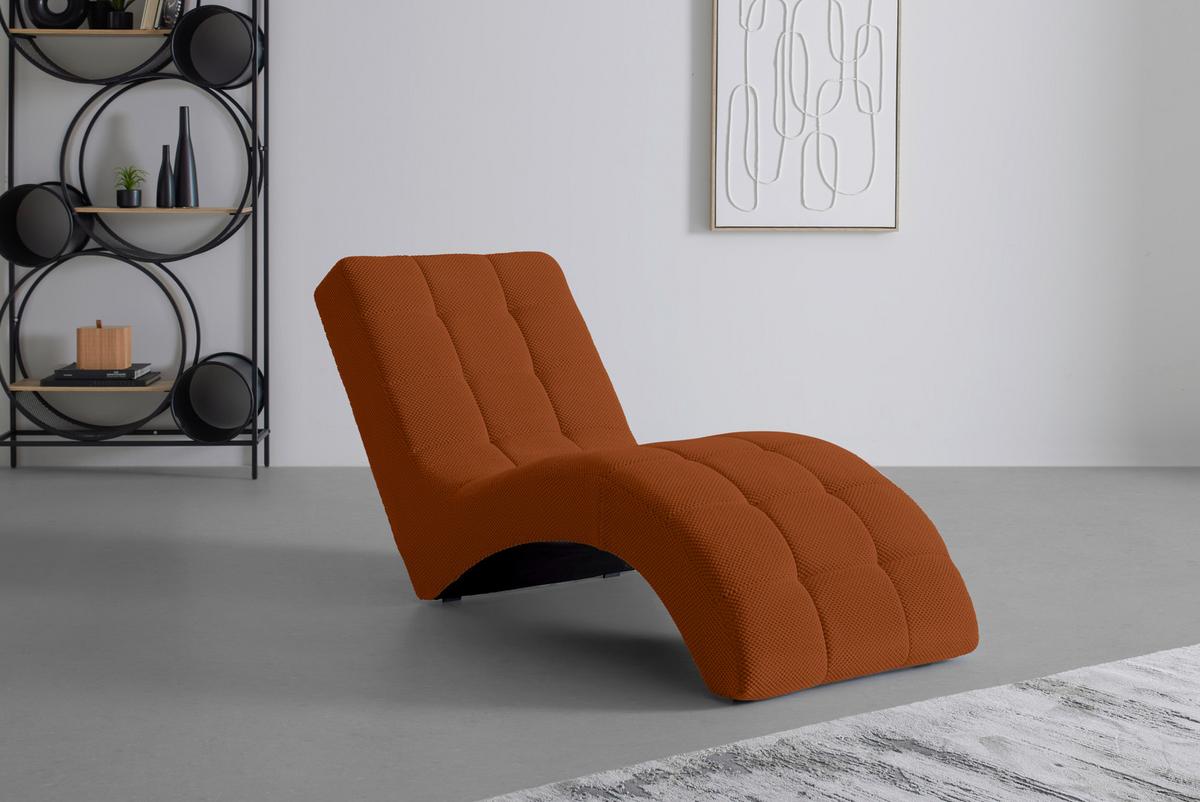Fotoliu sezlong de relaxare LAGUNA - caisă, Modern, textil (68/80/167cm) - Mömax