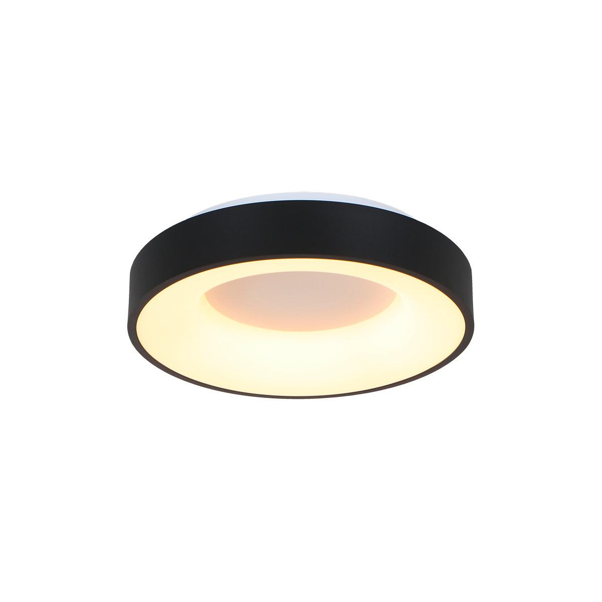 LAMPA SUFITOWA LED 2562ZW RINGLEDE - czarny, Basics, tworzywo sztuczne/metal (38/9cm)