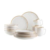 SET DE VAISSELLE PINTAR - Weiss/Braun, Basics, Keramik - Mäser