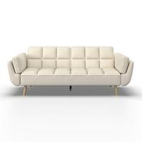 CANAPEA EXTENSIBILĂ CORA - crem, Modern, lemn/textil (214/82/92cm) - Bessagi Home