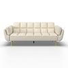 BÄDDSOFFA CORA - cremefärgad/naturfärgad, Modern, trä/textil (214/92/81cm) - Bessagi Home