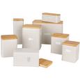 Box mit Deckel Cosima Taupe - Taupe, MODERN, Holz/Metall (11/11/14cm) - Zandiara
