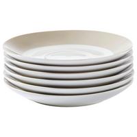 KOMPLET SPODKÓW VARIO - biały/taupe, Basics, ceramika (14,5cm) - Van Well