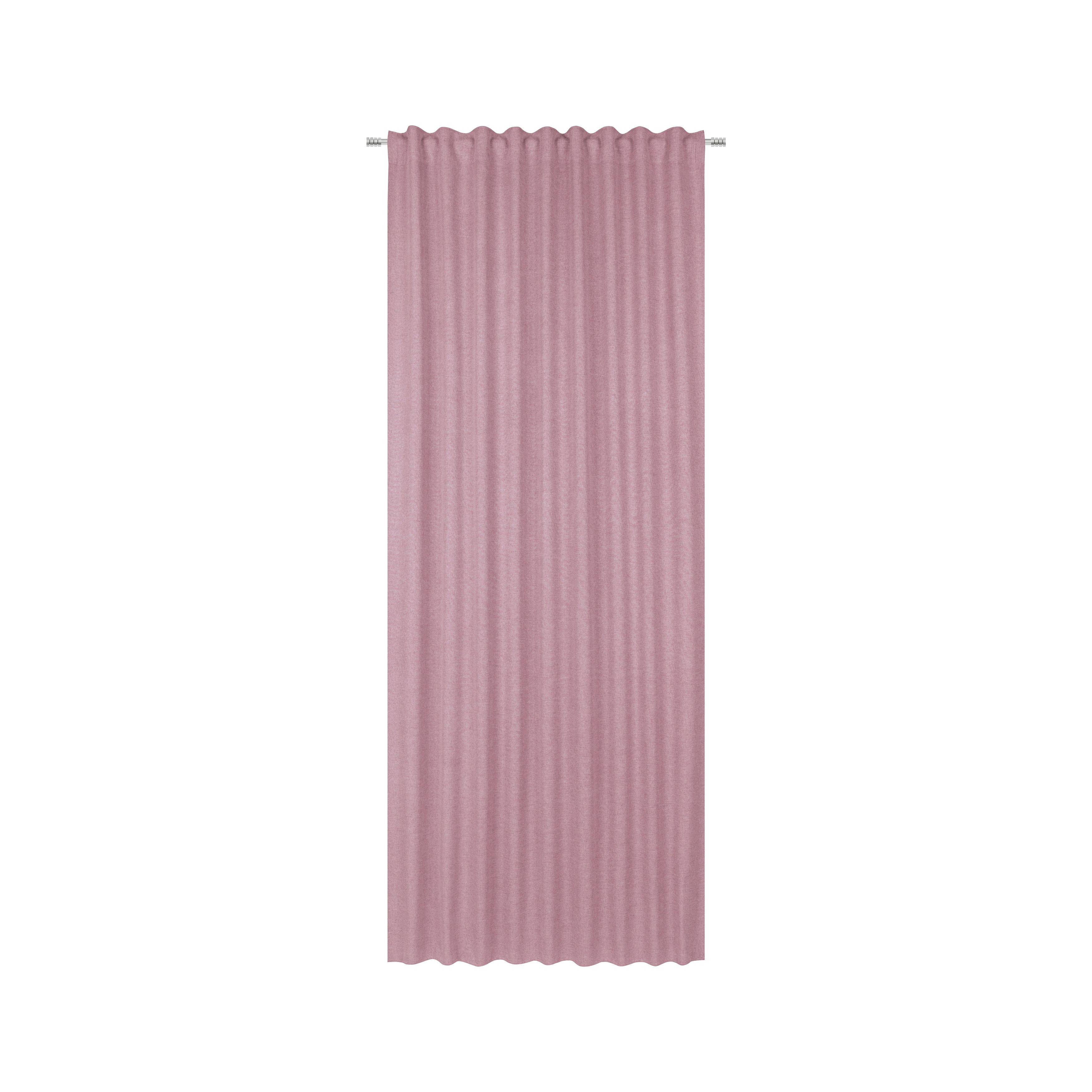 GOTOVA ZAVJESA ULRICH - prljavo ružičasta, tekstil (135/245cm) - Modern Living