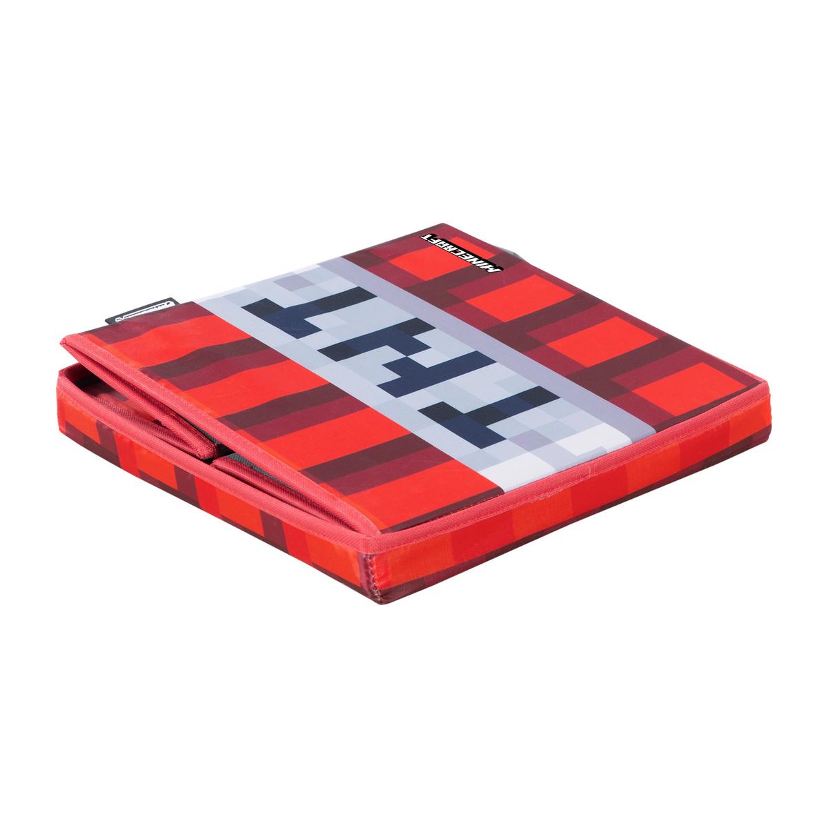Zaboj Za Sedenje Minecraft, Rdeča - rdeča/siva, Moderno, karton/tekstil (30/30/30cm) - Minecraft