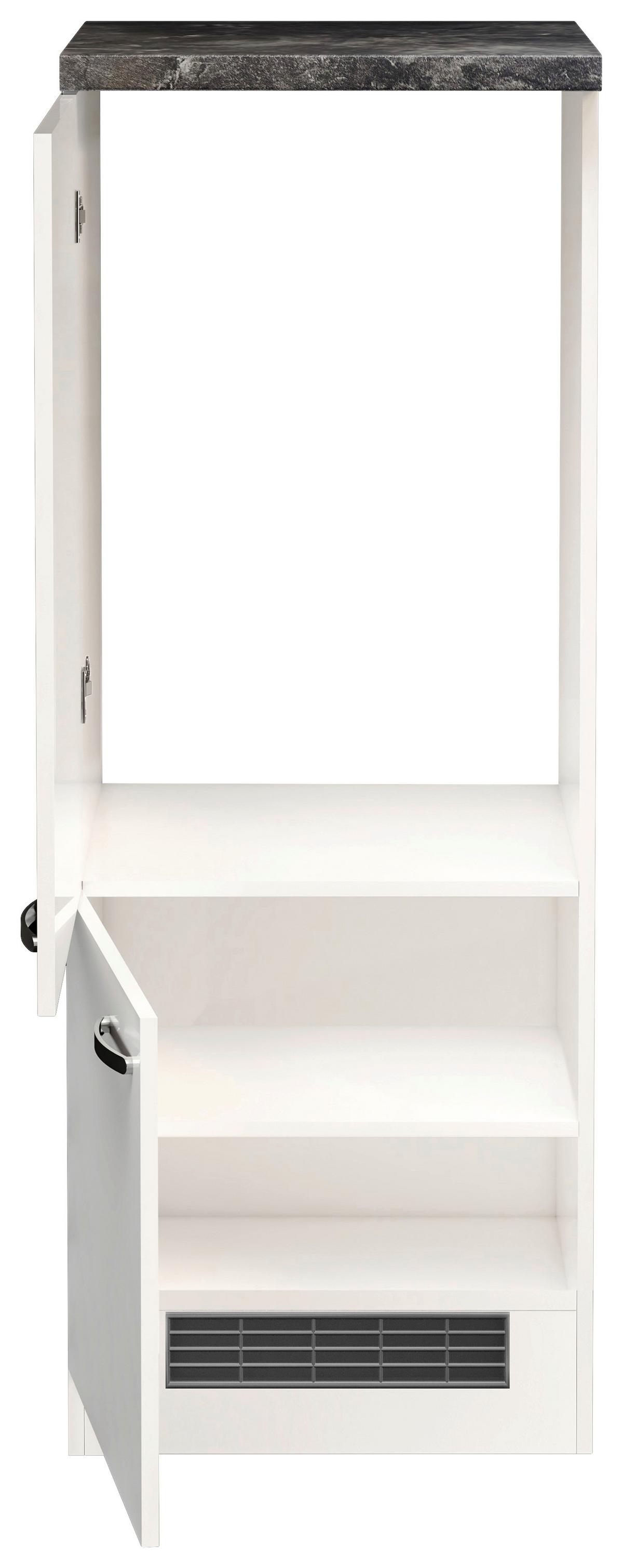 Omara Za Vgradnjo Hladilnika Alba, Bela, Š. 60 Cm - barve nerjavečega jekla/bela, Moderno, kovina/leseni material (60/162/57cm) - FlexWell