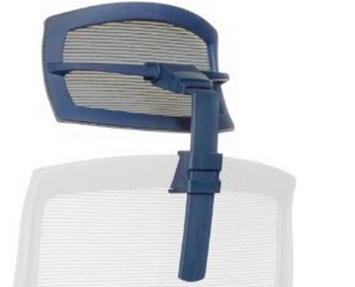 Naslon Za Glavo Aspen, Modra - Moderno, umetna masa/tekstil (29/15-30/12cm) - MID.YOU