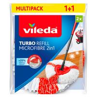 Pótfelmosófej Vileda Turbo 2in1 Multipack - színes, textil (30/27/7cm) - Vileda