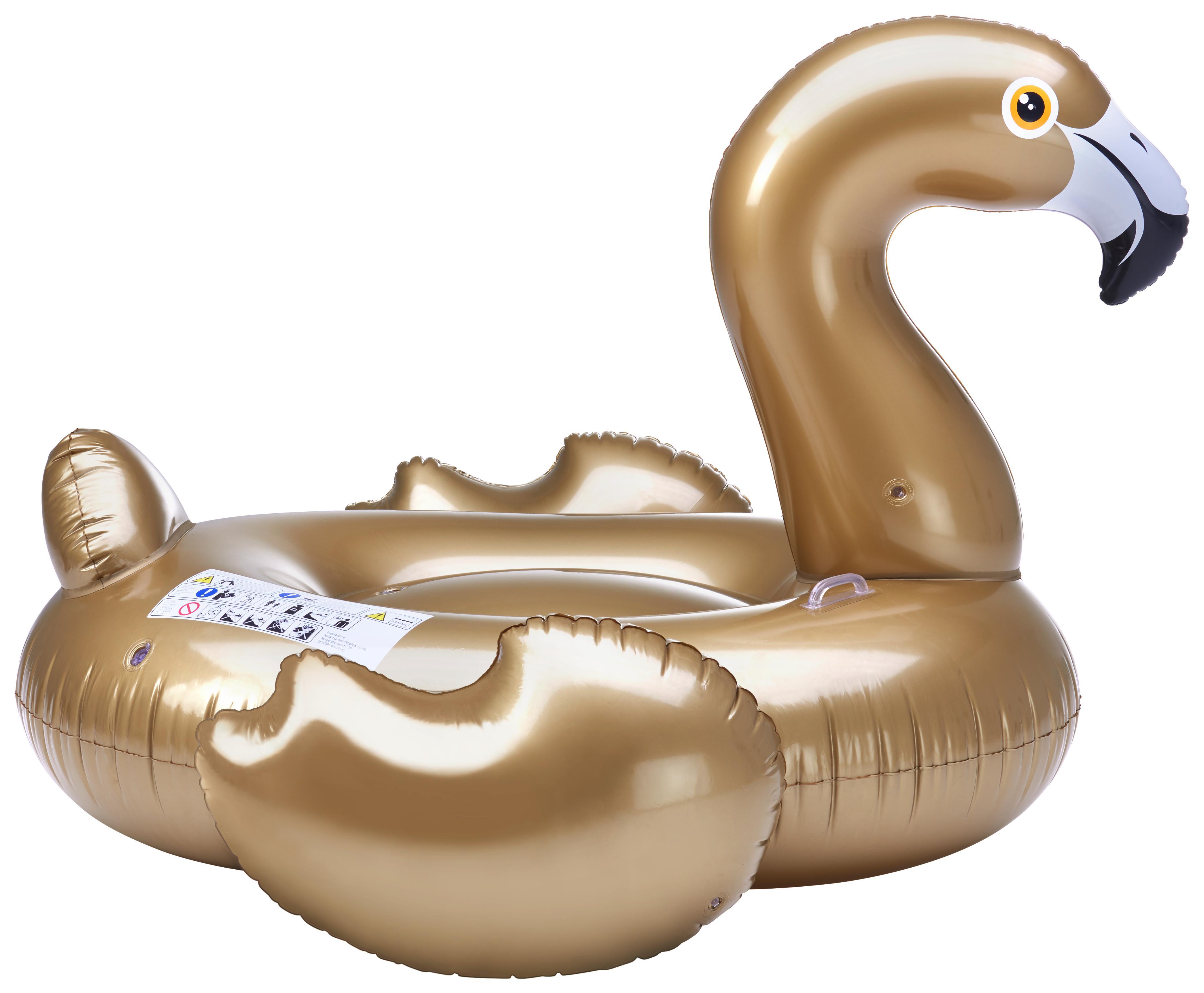 Schwimmtier Goldie Goldfarben - Goldfarben, Kunststoff (198/165/107cm)
