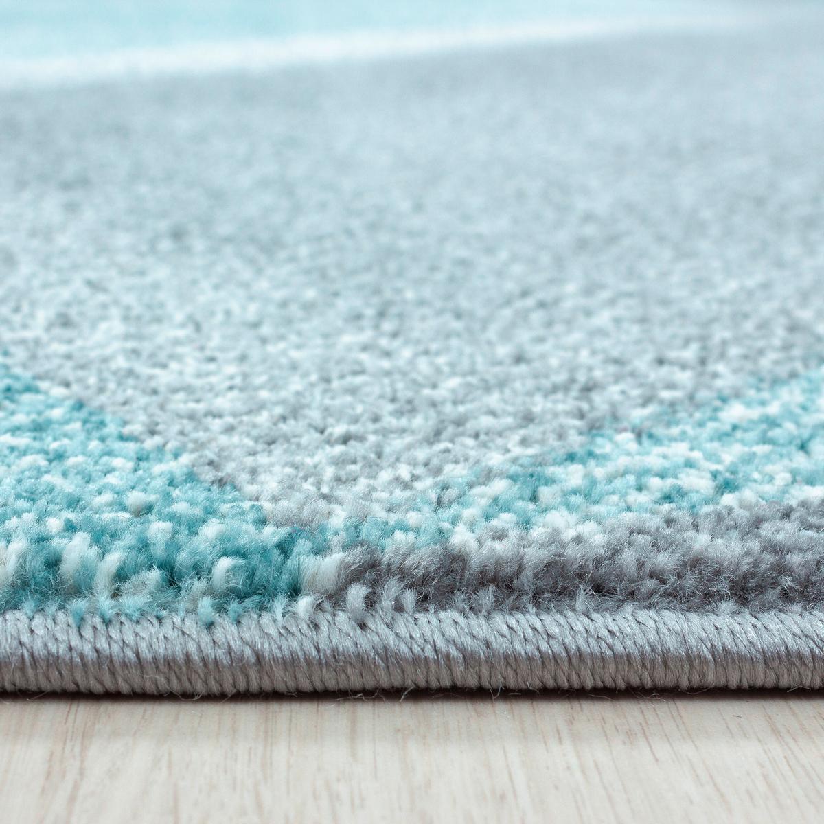 Läufer Beta Blau ca. 80x250cm - Blau, Basics, Textil (80/250cm) - Novel
