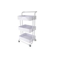 Servierwagen Danao in Weiß - Weiß, Basics, Metall (43/32/86cm) - Echtwerk