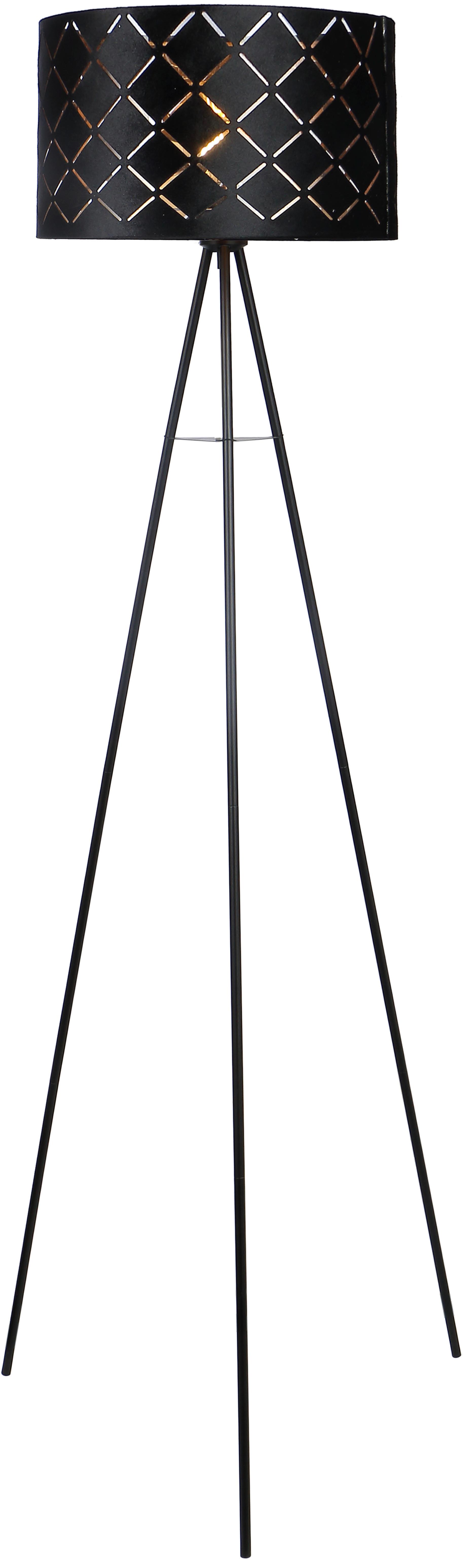Podna Svjetiljka Evelyn - crna, Lifestyle, metal (149cm) - Modern Living