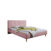 Polsterbett Slade Rosa ca. 140x200 cm - Rosa/Naturfarben, MODERN, Holz/Textil (140/200cm) - Livetastic